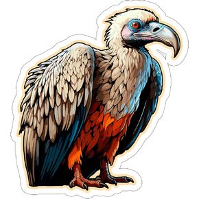 Vulture Sticker, Decal Vinyl Small Waterproof for Bottle Mug Passport Scrapbook Laptop Tumbler Skateboard Phone - ID44990