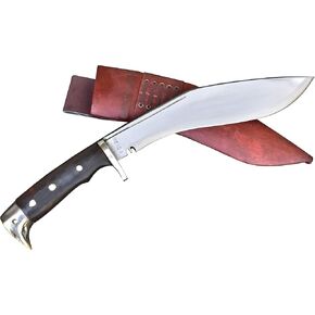 GK&CO. Kukri House Genuine -Authentic Kukri 10 Inch Blade American Eagle Kukri-Full Tang Rose wooden Handle, Red Leather Sheath Kukri/Khukuri- Handmade in Nepal.…