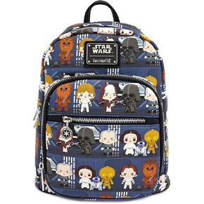Loungefly Star Wars Chibi Death Star Battle Station Lineup Mini Backpack