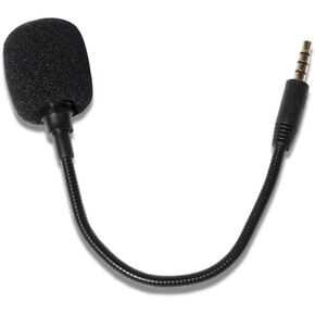 1 Pc Black Headset Microphone Adjustable 360 Degrees Bendable Jack Headphone Controller Z5a5 Combined 3.5mm Game Gaming Mic to Mic