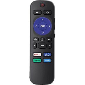 Replacement Remote Control for Onn 100007147 Roku TV Remote (Netflix/Disney+/HULU/VUDU)