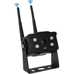 Wireless Backup Camera 1080P for RV Police Car, Built-in Digital Signal Processing Chip, Ensuring Stable Data Transmission, with 4 Infrared Lights for Providing Clear Night Vision