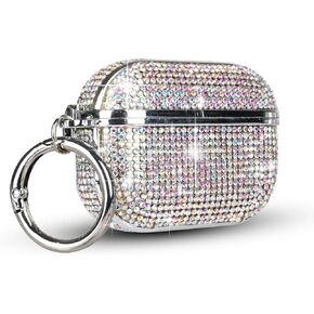 LUVI for AirPods 4 Diamond Case Rhinestone Bling Glitter Crystal Shiny Sparkle Cute for AirPods 4 Cover for Girls Women Wireless Charging Luxury Skin for Apple AirPods 4 Colour
