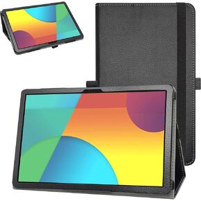 Bige for Digiland 1050 Case, OX Tab 10 Case,PU Leather Folio 2-Folding Stand Cover for Digiland 1050 /OXTAB Tab 10 OX-P010 10.1" Tablets,Black