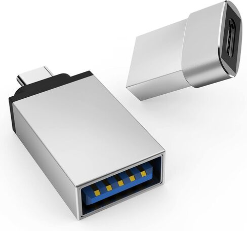 USB C Male to USB Female Adapter (1 Pack) and USB C Female to USB Male Adapter(1 Pack) Compatible with iPhone 11 12 13 14 Pro Max iMac 2021 iPad Pro 2021 MacBook Pro and More Type-C Devices in Saudi Arabia