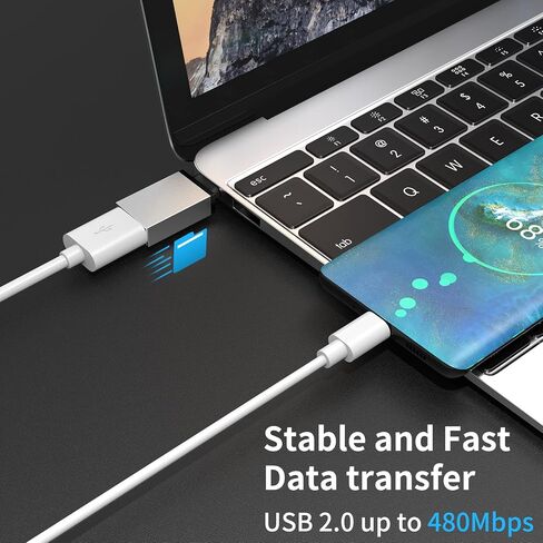 USB C Male to USB Female Adapter (1 Pack) and USB C Female to USB Male Adapter(1 Pack) Compatible with iPhone 11 12 13 14 Pro Max iMac 2021 iPad Pro 2021 MacBook Pro and More Type-C Devices in Saudi Arabia