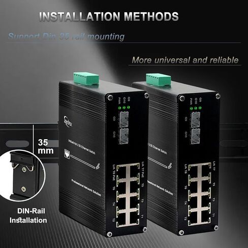 الصناعي غير المُدارة 8 Port Ethernet Poe+ Switch Din Rail Mount 8 Port RJ45 in Saudi Arabia