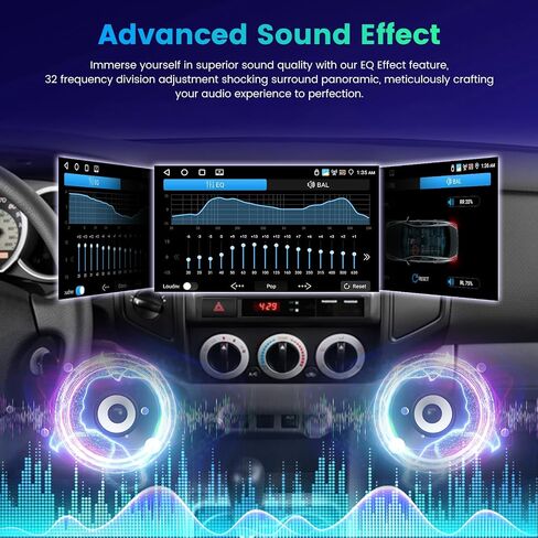 NHOPEEW [2+64G] Car Stereo for Toyota Tacoma 2005-2013 - 9 inch Touchscreen Android 13 Upgrade Radio - Wireless Carplay and Android Auto, DSP Audio, WiFi, GPS, FM/RDS Radio + AHD Backup Camera in Saudi Arabia