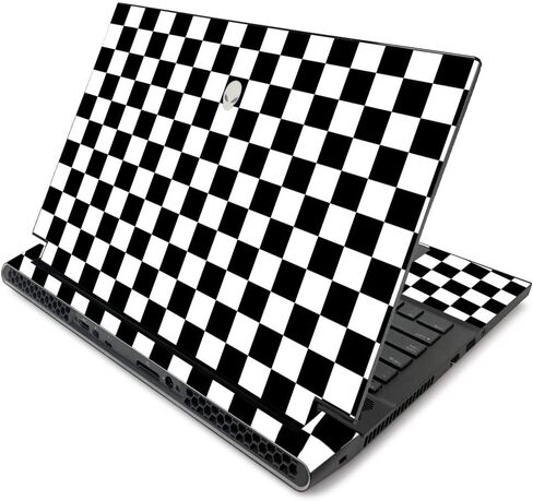 MightySkins Skin for Alienware m17 R2 (2019) - Check | Protective, Durable, and Unique Vinyl Decal wrap Cover | Easy to Apply, Remove, and Change Styles | Made in The USA in Saudi Arabia