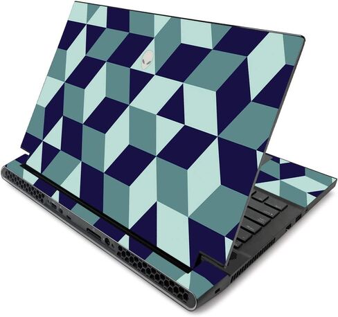 MightySkins Skin for Alienware m17 R2 (2019) - Check | Protective, Durable, and Unique Vinyl Decal wrap Cover | Easy to Apply, Remove, and Change Styles | Made in The USA in Saudi Arabia
