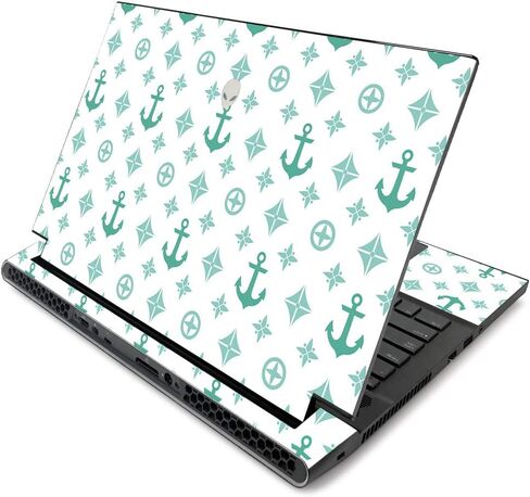 MightySkins Skin for Alienware m17 R2 (2019) - Check | Protective, Durable, and Unique Vinyl Decal wrap Cover | Easy to Apply, Remove, and Change Styles | Made in The USA in Saudi Arabia