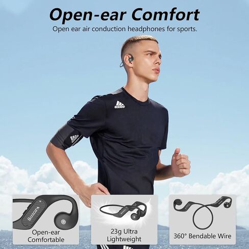 BANIGIPA Open Ear Headphones Wireless Bluetooth, Upgraded 5.3 Bluetooth Headphones with Microphone for Cell Phones, Waterproof Wireless Headset for Running, Cycling, Hiking, Driving,10 Hrs Playtime in Saudi Arabia