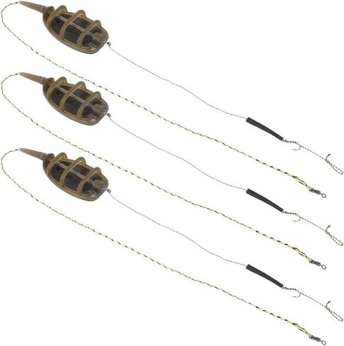 Carp Fishing Method Methoder ، 3pcs صيد الأسماك الأوروبية طريقة مغذيات معدات الصيد معدات الصيد الكارب in Saudi Arabia