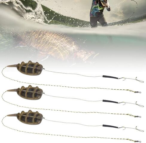 Carp Fishing Method Methoder ، 3pcs صيد الأسماك الأوروبية طريقة مغذيات معدات الصيد معدات الصيد الكارب in Saudi Arabia