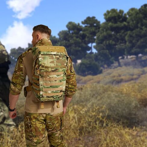 حقيبة الظهر التكتيكية 30L MOLLE MILLERT HEARTING APSIALT APSIALT APSIALS تعمل في الهواء الطلق 3 أيام حزمة سفر على متن حمامات سفر للرجال (CP CAMO) in Kuwait