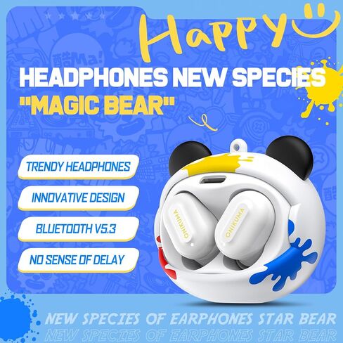 سماعات الأذن اللاسلكية ، سماعات رأس Bluetooth Hifi Stereo ، Bluetooth 5.3 Call Arebud Call Enc Noise Noveling Mic مع حالة تغيير الوجه ، MULLES MUND SEDSET MUGN in Kuwait