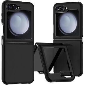 for Samsung Galaxy Z Flip 5 Case,Military Grade Drop Protection Slim Anti-Slip Scratch-Resistant & Shockproof Matte Protective Cover for Galaxy Z Flip 5 Phone Case (Black)