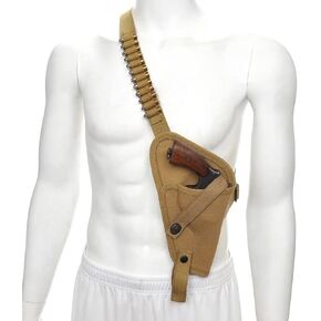 CALYX US M3 Victory Revolver Canvas Shoulder Holster with 12 Shell Loops Right Hand Orientation