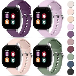 Meliya 4 Pack Bands for Gizmo Watch 3 Adventure 3 2 1/Gabb Watch 3e 3 2 1/SyncUp Watch/Cosmo JrTrack Watch, 20mm Soft Silicone Skin-Friendly Replacement Bands