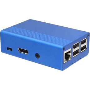 Raspberry Pi 3 B+ Case, Blue Protective Aluminum Alloy Case/Enclosure, Compatible with Raspberry Pi 3B+/ 3B/ Libre Computer AMI-S905X-CC/ALL-H3-CC/ROC-RK3328-CC