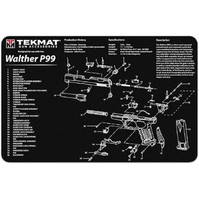 TekMat Walther P99 Gun Cleaning Mat,Black