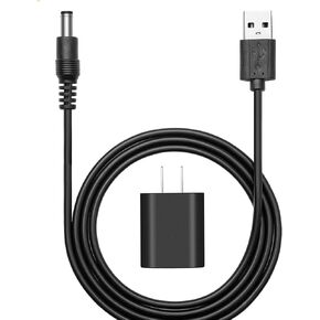 USB DC Charging Cable Power Cord Wall Adapter Compatible with Fityou,AUTOOMMO,JOCOSA,UPFOX,SIRUITON, SUNCANDXY,KMM Handheld Car Vacuum Cleaner Charger Cord