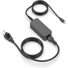 Charger for HP Chromebook, Chromebook X360 11 14 14A 11-ae000 Laptop 45W USB C