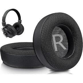 SOULWIT 80mm Earpads Replacement for House of Marley Positive Vibration 2 Wired/Wireless Headphones, Ear Pads Cushions with Noise Isolation Foam - 80mm MF Black