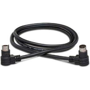 Hosa CCD-103 Right-angle 8-pin Mini-DIN to Same CD Controller Cable, 3 feet