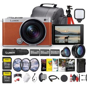 Panasonic Lumix S9 Full Frame Mirrorless Camera with 18-40mm f/4.5-6.3 Lens, Compact, Lightweight (Black) (DC-S9NK) + 2 x 64GB Memory Card + Photography Software + 2 x DMW-BLK22 + More