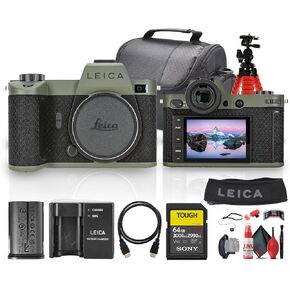 Leica SL2-S Reporter Edition Mirrorless Camera (10891) + 64GB Memory Card + Camera Bag + Flexible Tripod + Cleaning Kit + HDMI Cable + Hand Strap + Card Wallet + Card Reader + Lens Cap