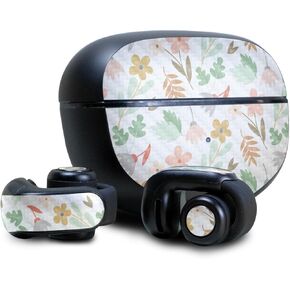 Carbon Fiber Headphone Skin Compatible with Bose Ultra Open Earbuds - Neutral Flowers - Premium 3M Vinyl Protective Wrap Decal Cover - Easy to Apply | Crafted in The USA by MightySkins