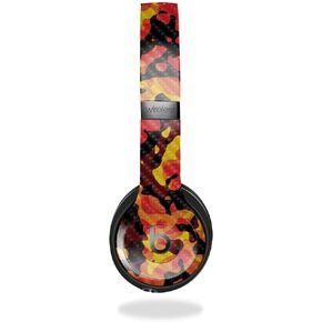 Carbon Fiber Headphone Skin Compatible with Beats Solo 4 - Warm Modern Camo - Premium 3M Vinyl Protective Wrap Decal Cover - Easy to Apply | Crafted in The USA by MightySkins