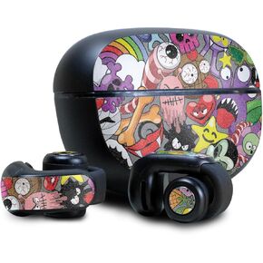 Headphone Skin Compatible with Bose Ultra Open Earbuds - Monster Mash - Premium 3M Vinyl Protective Wrap Decal Cover - Easy to Apply | Crafted in The USA by MightySkins