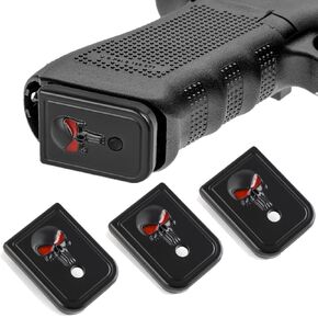 3D Anodized Aluminum Magazine Base Floor Plate for 10mm .45 AUTO Glock Mag Baseplate Accessories, Choose Your Design