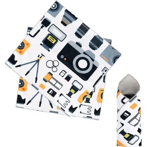 2pcs Pack Camera wrap, Protective Wrap, Magic Self-Adhesive Cloth, Anti-scratch Lens Camera Wrap, Folding, Washable, Lens pouches, Soft cloth with a sticky for camera