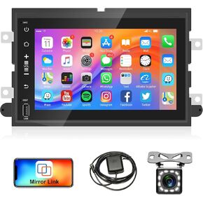 Android 13 Car Stereo for Ford F150 F250 F350 Fusion Edge Explorer Taurus Freestar, Rimoody 7" Touch Screen Car Radio with Bluetooth GPS Navigation WiFi FM Radio SWC USB + Backup Camera