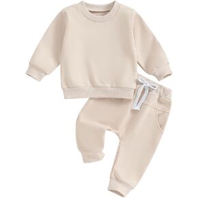 Tiaham Baby Boy Clothes Girl Outfits Fashion Sweatshirt Sweat Pant Kids Toddler Tops Pant Sets