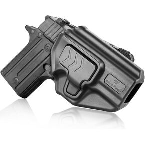Sig P238 Holster, OWB Paddle Holster Compatible with Sig Sauer P238 380 Model Pistol, Open Carry Holster for Outside Waistband, Index Finger Release System/Adjustable-Cant, Right Hand