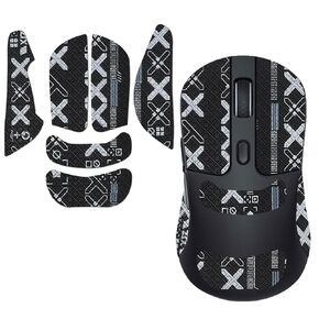 Mouse Grip Tape Full Coverage for Keychron M3（M3-A1） Wireless Mouse, Mouse Anti Slip Grip Tape,Self-Adhesive PreCut Sweat-Resistant Professional Mice Upgrade Kit(Black)