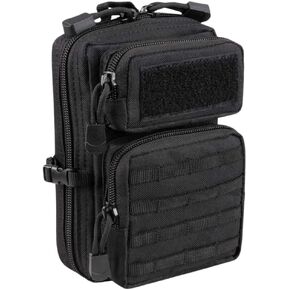 M MCGUIRE GEAR, Admin Molle Pouches, Small Multi Pocket Medicine Bag, Travel First Aid Kit, IFAK Med Kit, and Emergency Survival Kit, Backpacking and Hiking Essentials