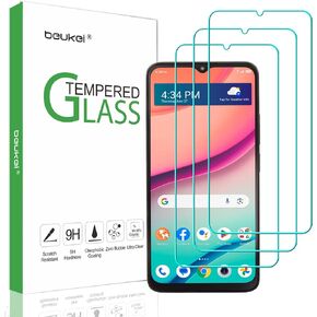 (3 Pack) Designed for TCL K24 / TCL T434D Screen Protector Tempered Glass, Anti Scratch, Bubble Free, 9H Hardness