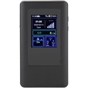 5G WiFi6 LTE Mobile Hotspot, 5G Router with Sim Card Slot, International Coverage Modem, Portable Internet Devices for Travel, 16 Users, for Android 11