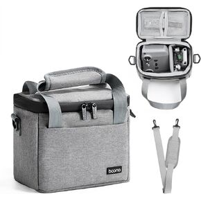 DJI Mini 4K/Mini 4/Mini 2 SE Travel Carrying Case, Portable Small Shoulder Bag for DJI Drone and Controller Accessories, Waterproof Oxford Drone Storage Bag with Should Strap Handle (Grey)