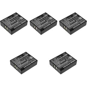 5 Pcs Battery Replacement for Eartec Hub Systems HUB Ultralite, Battery Part NO LX600LI