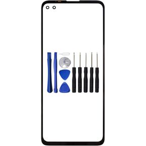 VIESUP Front Glass Replacement for Motorola Moto G100, Touch Screen Outer Lens Panel for Moto G100 5G 2021 XT2125 6.7" Front Display Replacement with Tools (Not LCD and Touch Digitizer)
