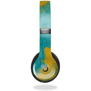 Headphone Skin Compatible with Beats Solo 4 - Acrylic Blue - Premium 3M Vinyl Protective Wrap Decal Cover - Easy to Apply | Crafted in The USA by MightySkins