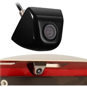 1 PC Car Rearview Camera, 170-degree Illumination Range Ultra-high Definition Lightless Rearview Camera with Metal Housing, IP68 Waterproof Accessories, for Cars, Trucks, SUVs (Black)
