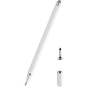 Universal Stylus Pen for Touch Devices, Compatible with Samsung Galaxy Tab, iPad, Fire Tablet, Android Tablets (White)