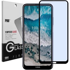 For Nokia X100 - Full Adhesive Tempered Glass Screen Protector - Black